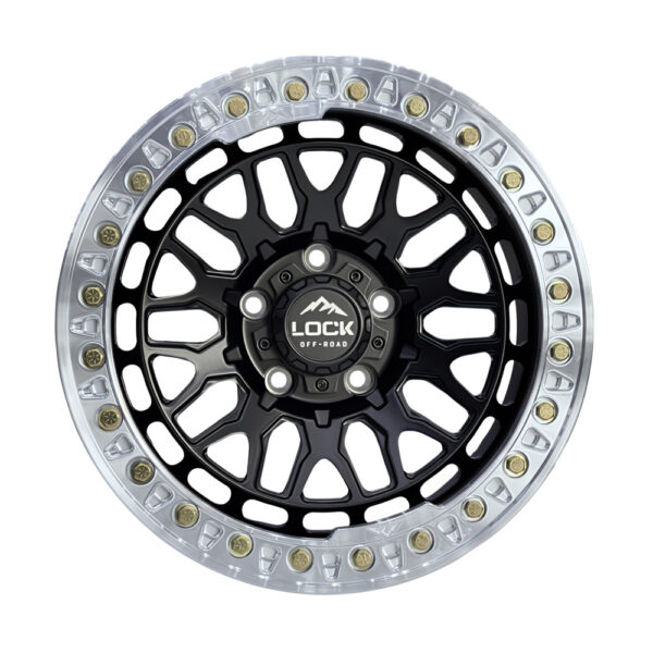 INVADER (FORGED beadlock) 17X9 5X127 ET-38 CB71.5 MATTE BLACK - Image 2