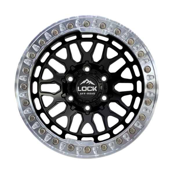 INVADER (FORGED beadlock) 17X9 6X139.7 ET25 CB106 MATTE BLACK - Image 2