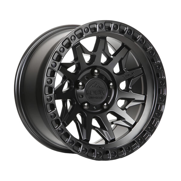 LUNATIC 17X9 5X127 ET-12 CB71.5 MATTE BLACK