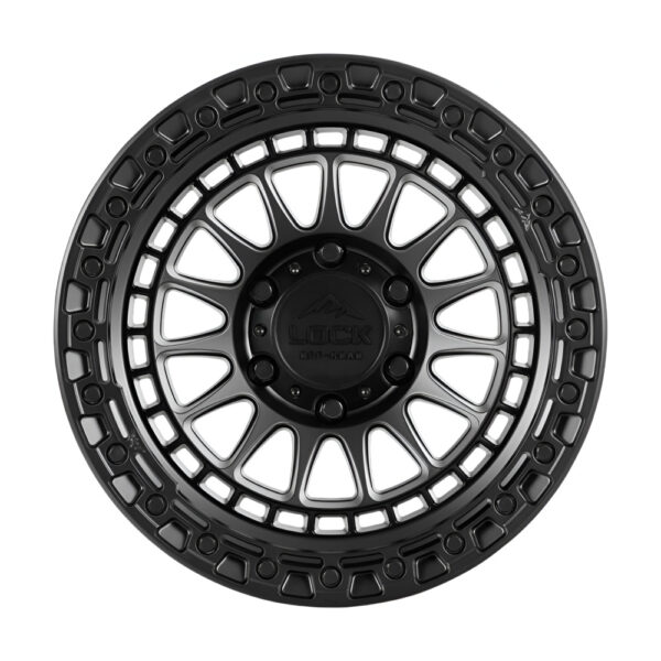 MOJAVE 17X9 6X139.7 ET00 CB106.1 MATTE BLACK/ MATTE BLACK RING - Image 2