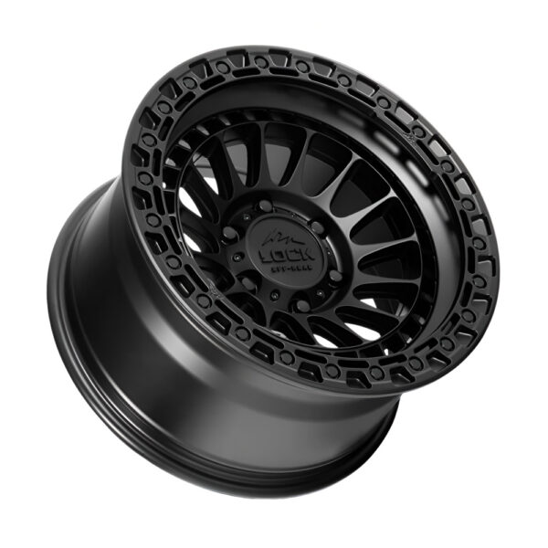 MOJAVE 17X9 6X139.7 ET00 CB106.1 MATTE BLACK/ MATTE BLACK RING - Image 3