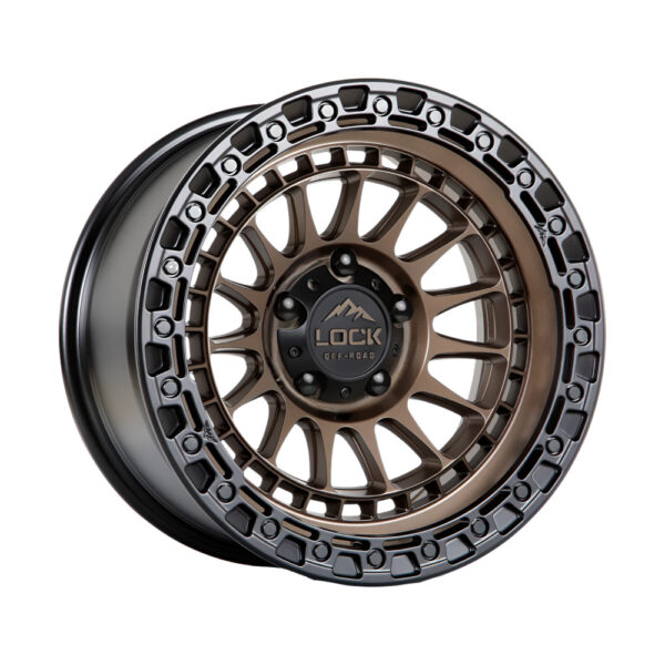 MOJAVE 17X9 5X127 ET-12 CB71.5 MATTE BRONZE /MATTE BLACK RING - Image 4