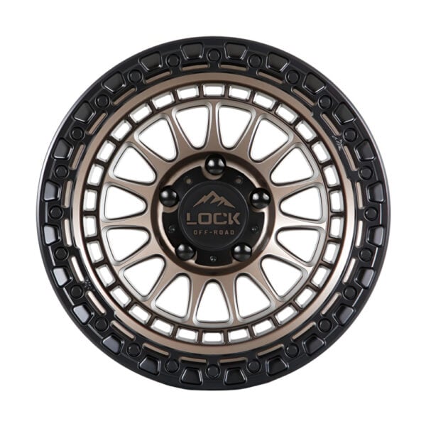 MOJAVE 17X9 5X127 ET-12 CB71.5 MATTE BRONZE /MATTE BLACK RING - Image 5