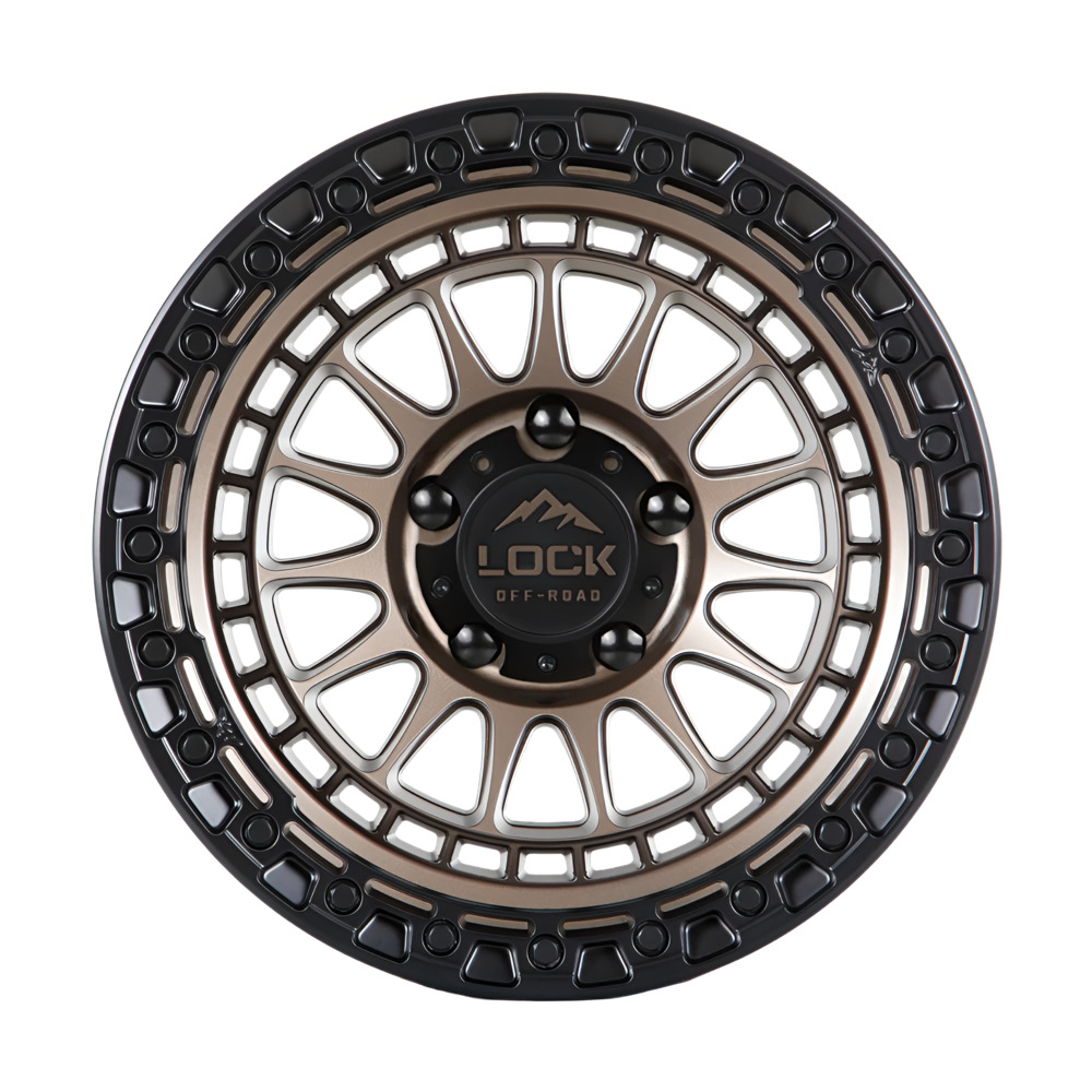 MOJAVE 17X9 5X127 ET-12 CB71.5 MATTE BRONZE /MATTE BLACK RING - Image 2