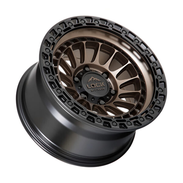 MOJAVE 17X8.5 6X139.7 ET25 CB95.1 MATTE BRONZE/MATTE BLACK RING - Image 3