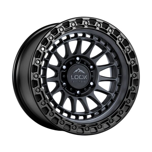 MOJAVE 17X9 6X135 ET-12 CB87.1 MATTE GREY / MATTE BLACK RING