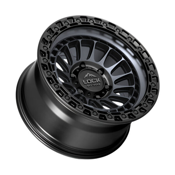 MOJAVE 17X9 6X135 ET-12 CB87.1 MATTE GREY / MATTE BLACK RING - Image 3