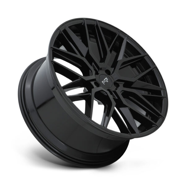 M224 GAMMA 19X8.5 5X112 ET42 CB66.5 GLOSS BLACK - Image 3