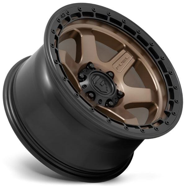 D751 Block 18×9 6×139.7 ET01 CB106.1 MATTE BRONZE / BLACK RING - Image 3