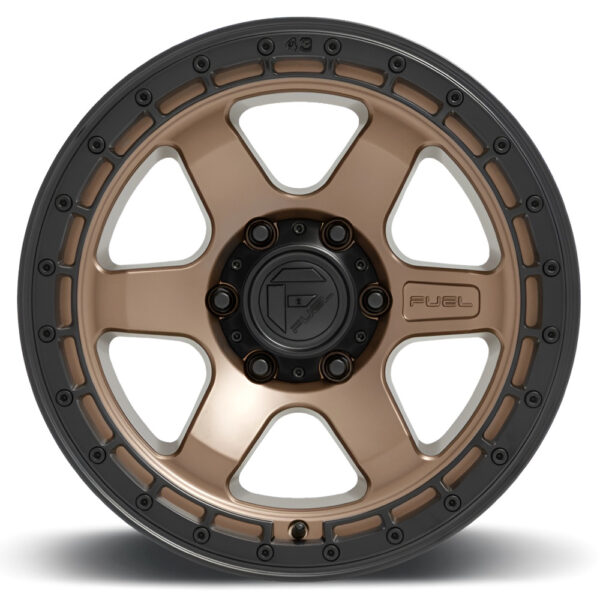 D751 Block 18×9 6×139.7 ET01 CB106.1 MATTE BRONZE / BLACK RING - Image 2