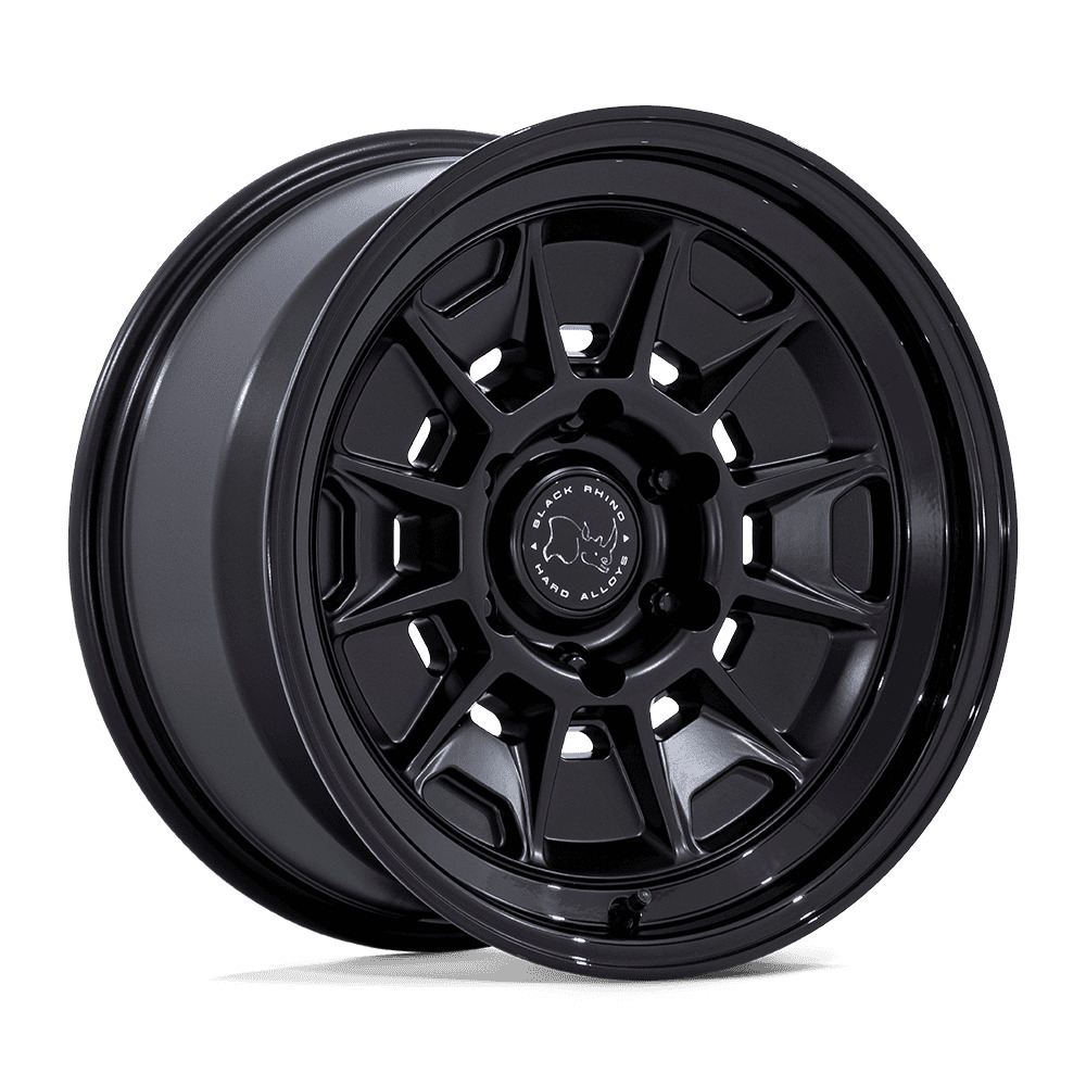 br021mb17856810n mondo 17x8.5 6x139.7 et 10 cb106.1 matte black/gloss black lip