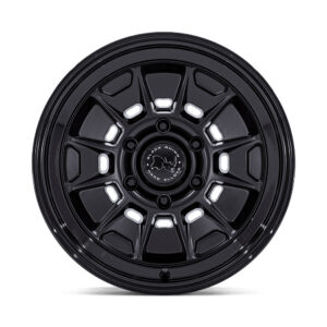 br021mb17856810n mondo 17x8.5 6x139.7 et 10 cb106.1 matte black/gloss black lip