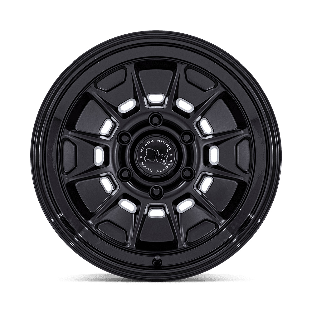 br021mb17856810n mondo 17x8.5 6x139.7 et 10 cb106.1 matte black/gloss black lip
