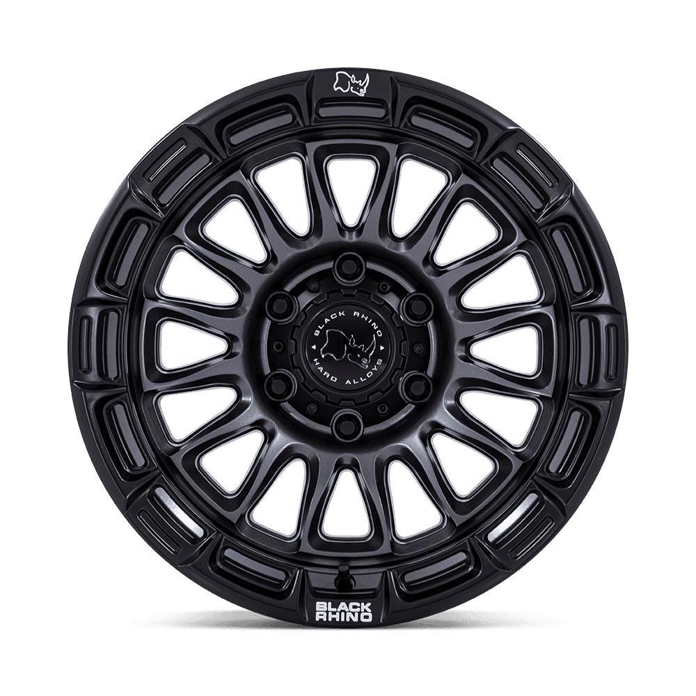 br025ab17906812n rival 17x9 6x139.7 et 12 cb106.1 matte gunmetal/matte black lip