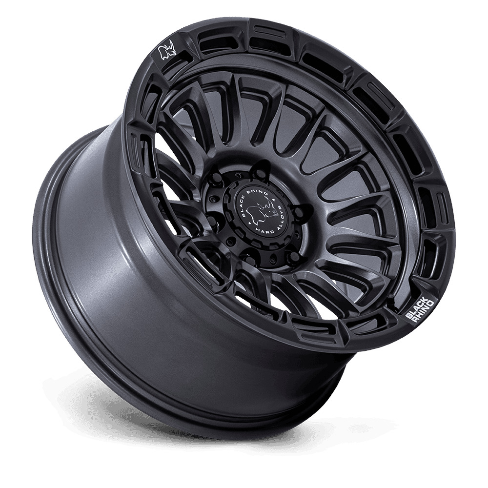 br025ab17906812n rival 17x9 6x139.7 et 12 cb106.1 matte gunmetal/matte black lip