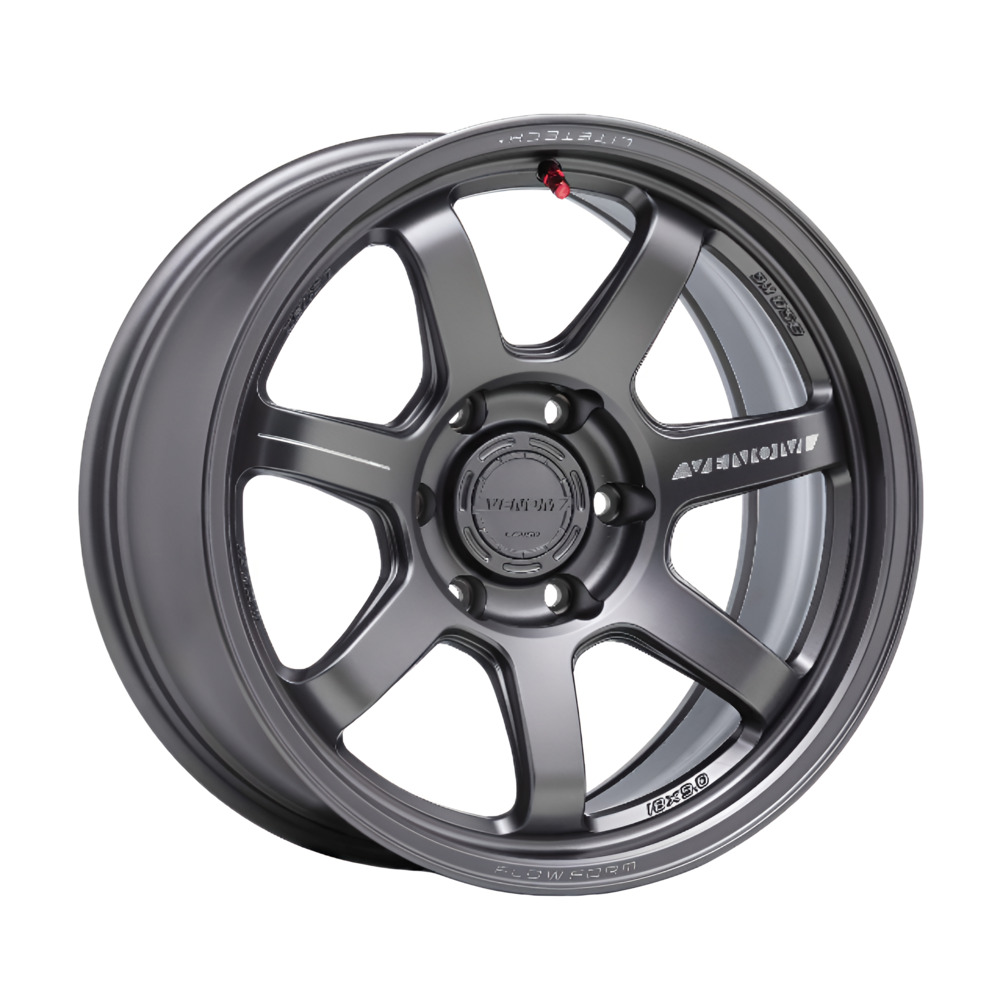 fvt717856m venom vt7 17x8.5 6x139.7 et+0 cb110 glt (grey)