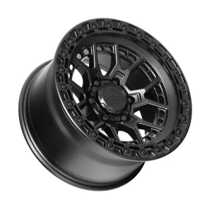 commando commando 17x9 6x139.7 et+0 cb106.1 matte black/matte black ring