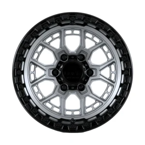 commando commando 17x9 6x139.7 et+0 cb106.1 matte grey/matte black ring